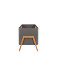Łóżeczko TORSTEN 140x70 seal grey/teak - Troll