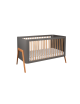 Łóżeczko TORSTEN 140x70 seal grey/teak - Troll