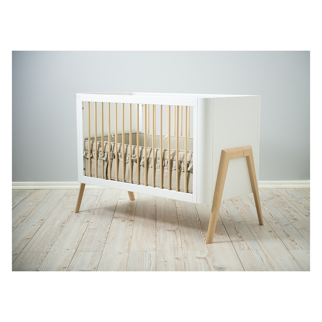 Łóżeczko TORSTEN 120x60 white/natural wax - Troll