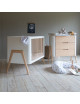 Łóżeczko TORSTEN 120x60 white/natural wax - Troll