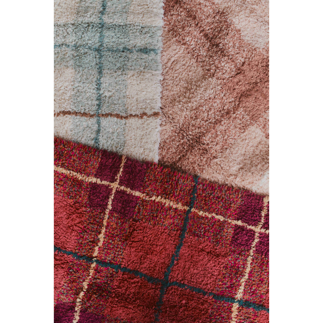 Dywan Tartan 90×120 cm – Vintage Red Wouf Wouf, Lorena Canals