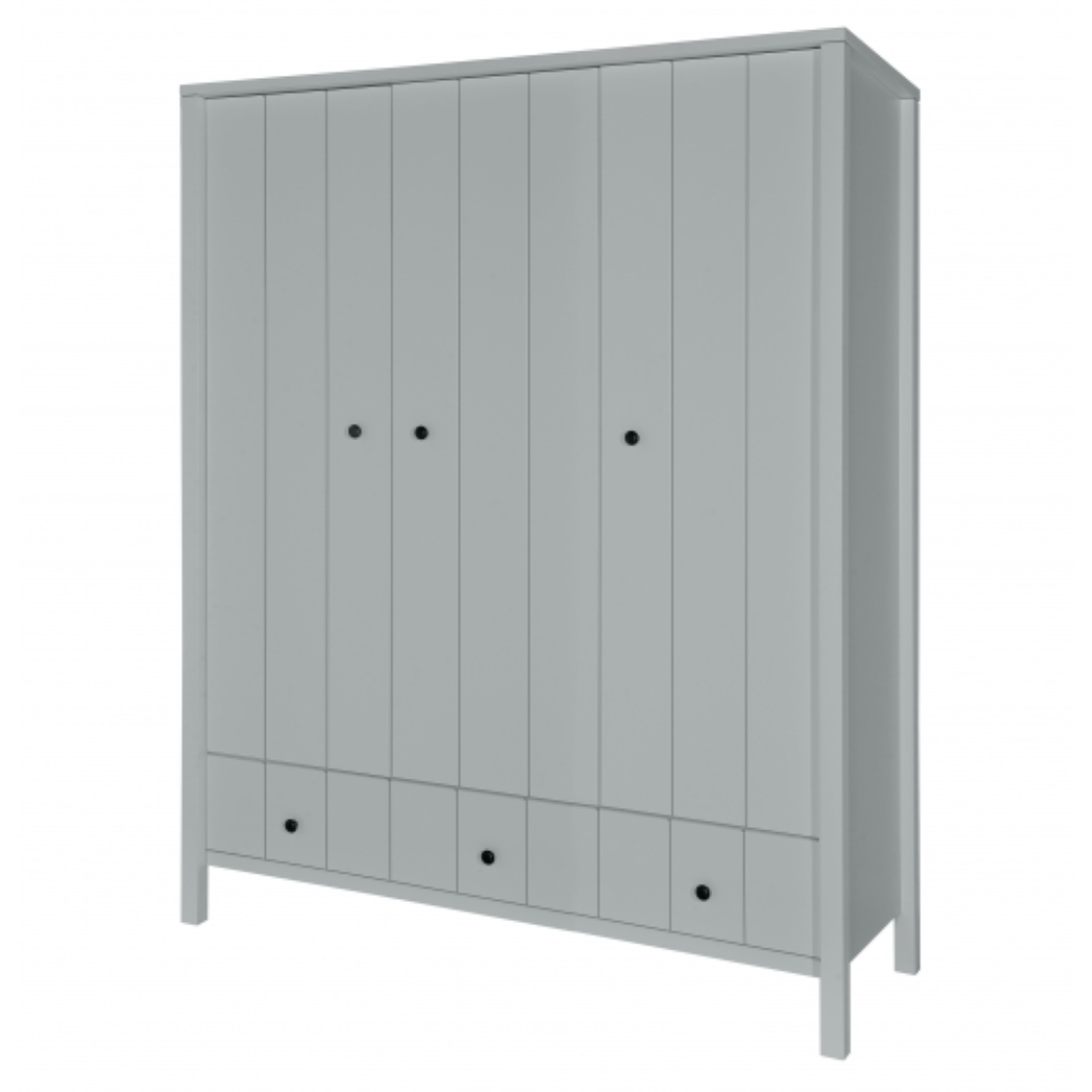 Novelies Allpin Szara Szafa 3-Drzwiowa - MySweetRoom