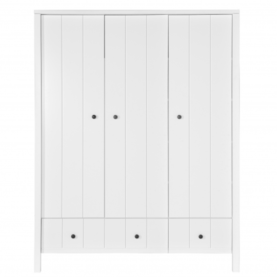 Novelies Allpin Biała Szafa 3-Drzwiowa - MySweetRoom