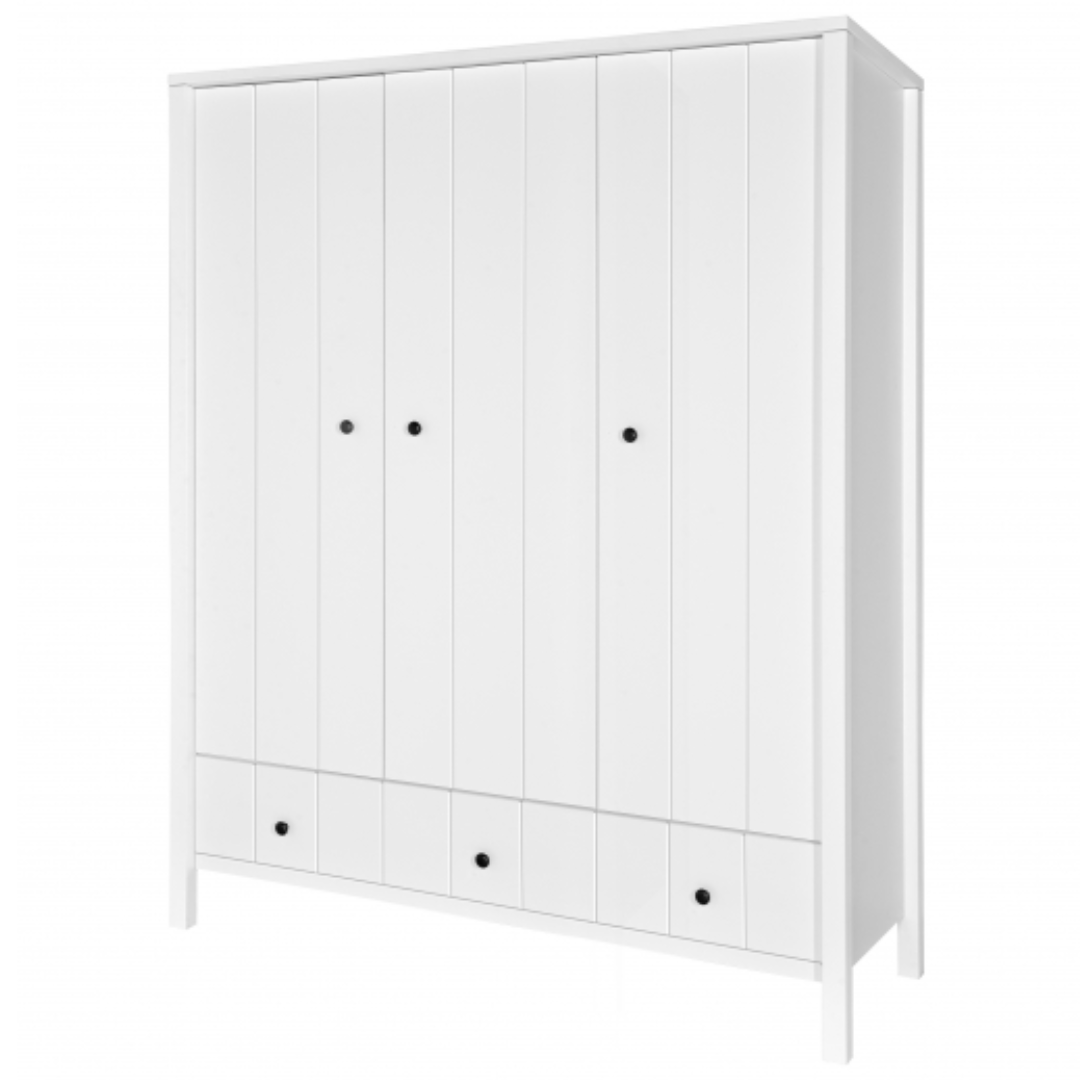 Novelies Allpin Biała Szafa 3-Drzwiowa - MySweetRoom