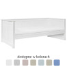 Łóżko daybed 90 cm Collet  Białe - Inmondo