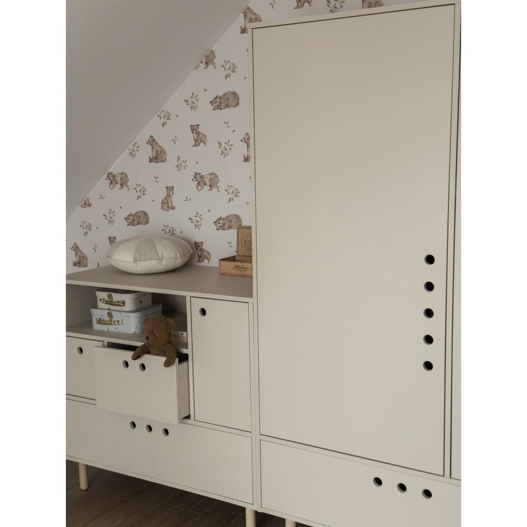 Komoda River Piaskowy Beż Wood Luck - MySweetRoom