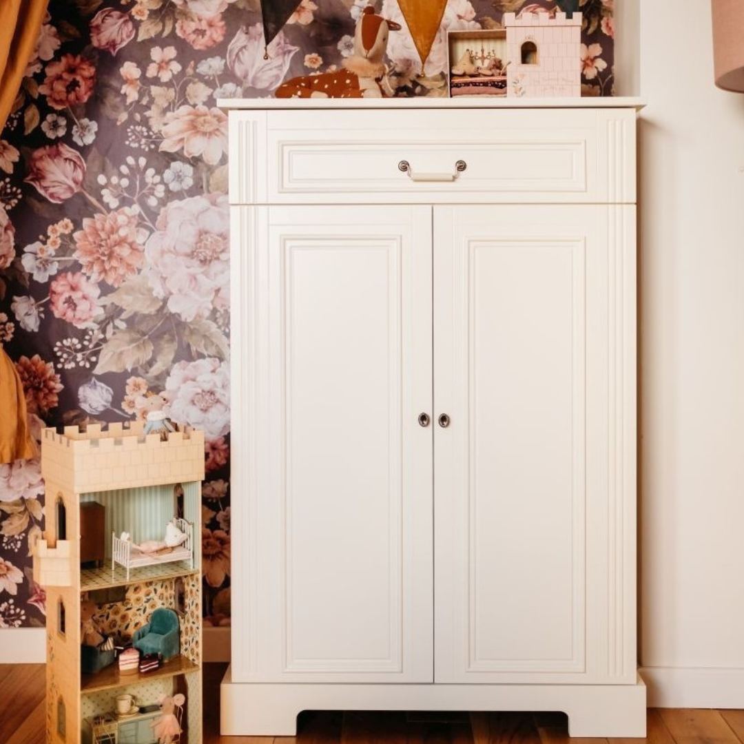 Bellamy Ines White Komoda Wysoka - MySweetRoom