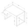Biurko Basic Wood Luck białe - MySweetRoom