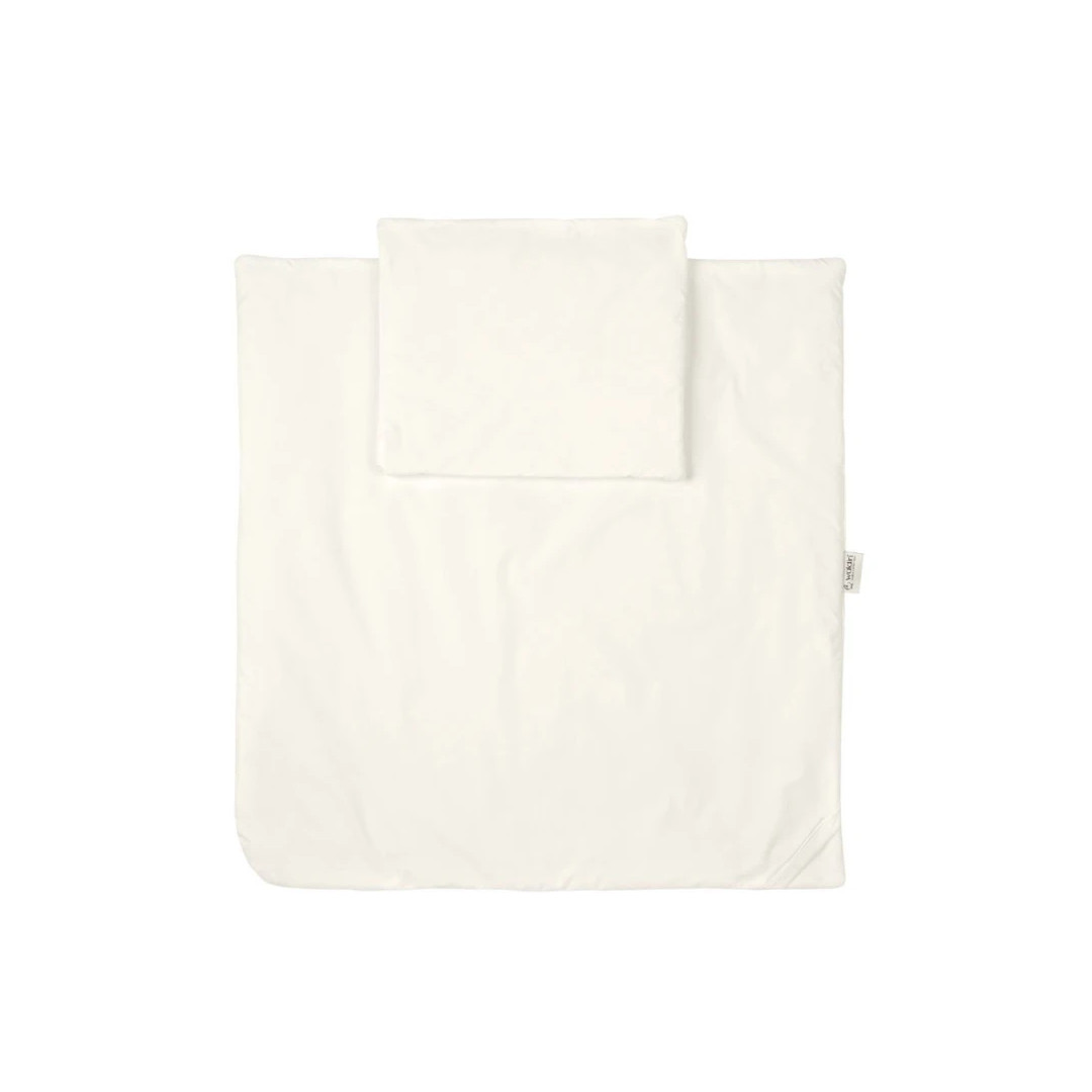 Rożek niemowlęcy 75x75 kołderka i poduszka 2w1 Ecru Basic