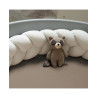 Prześcieradło bawełniane 73cm Taupe