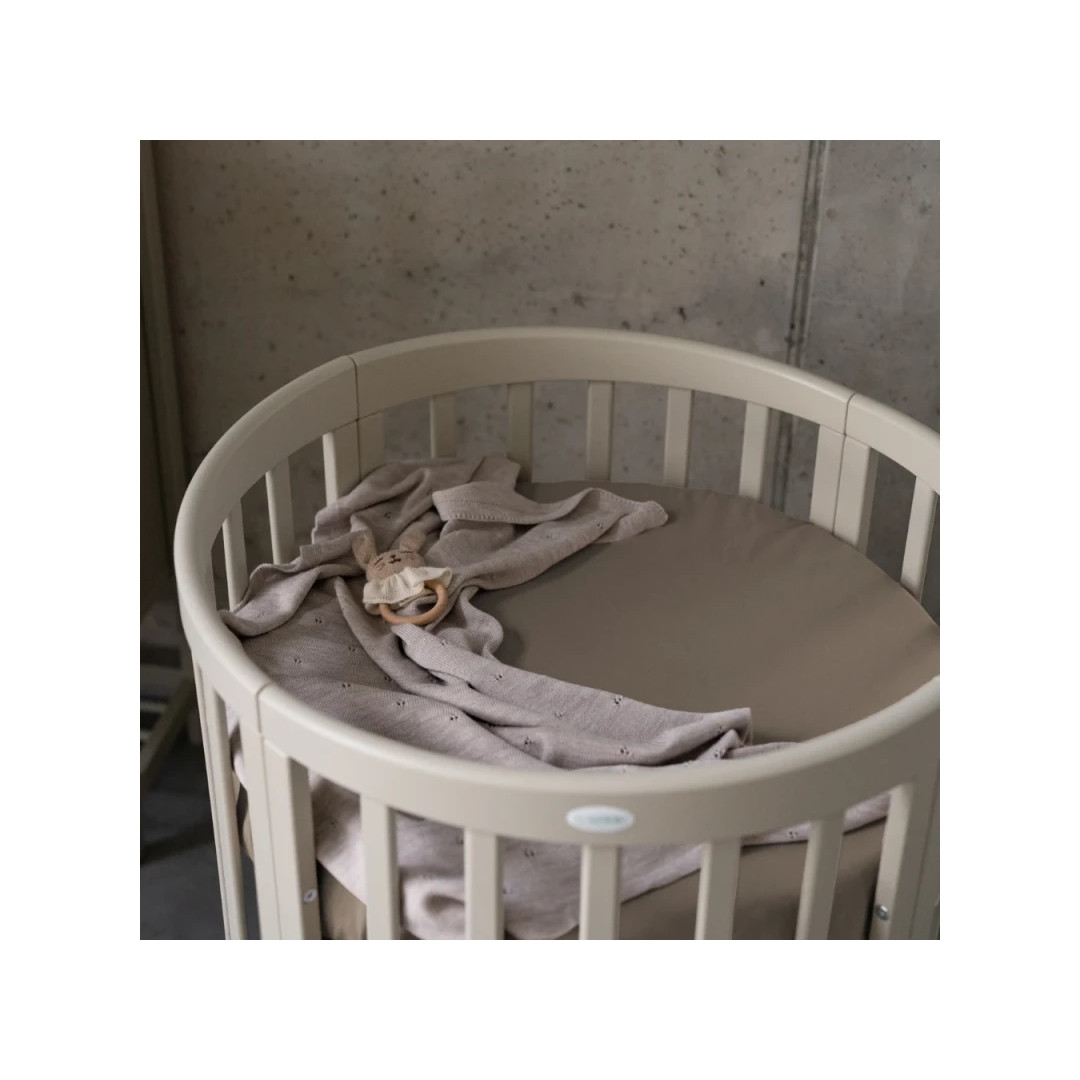 Prześcieradło bawełniane 73cm Taupe