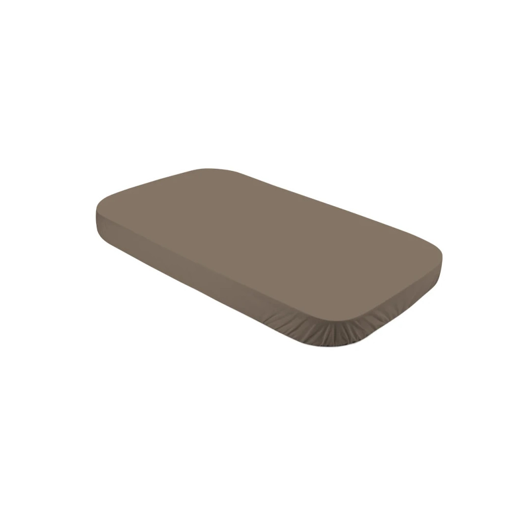 Prześcieradło z bawełny organicznej 124x73 Taupe