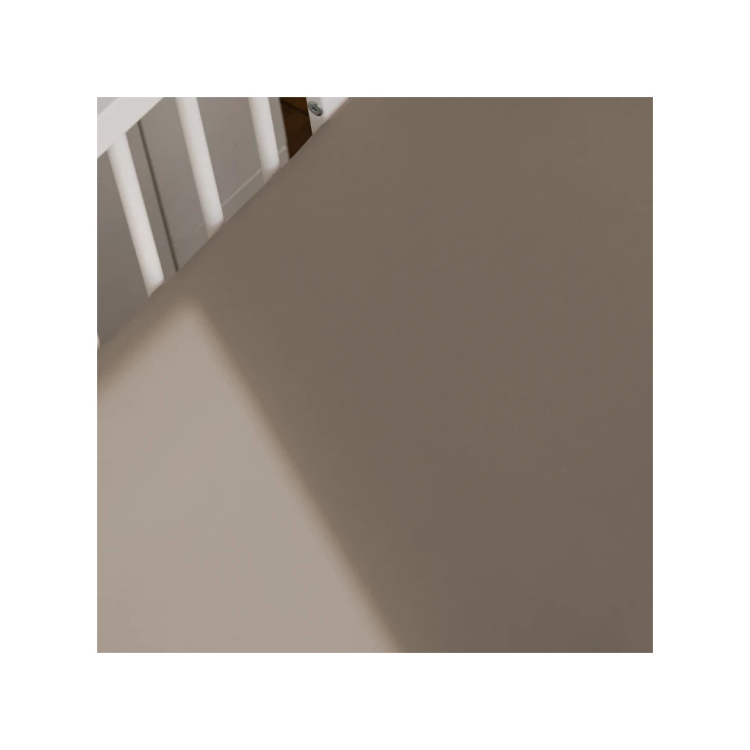Prześcieradło z bawełny organicznej 124x73 Taupe