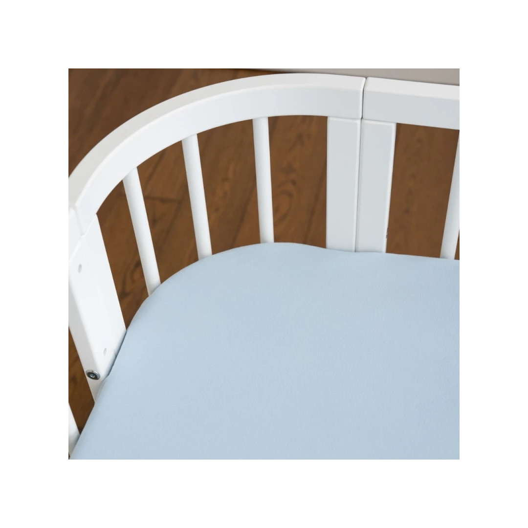 Prześcieradło bawełniane 93x65 Łóżeczko 5w1 Blue