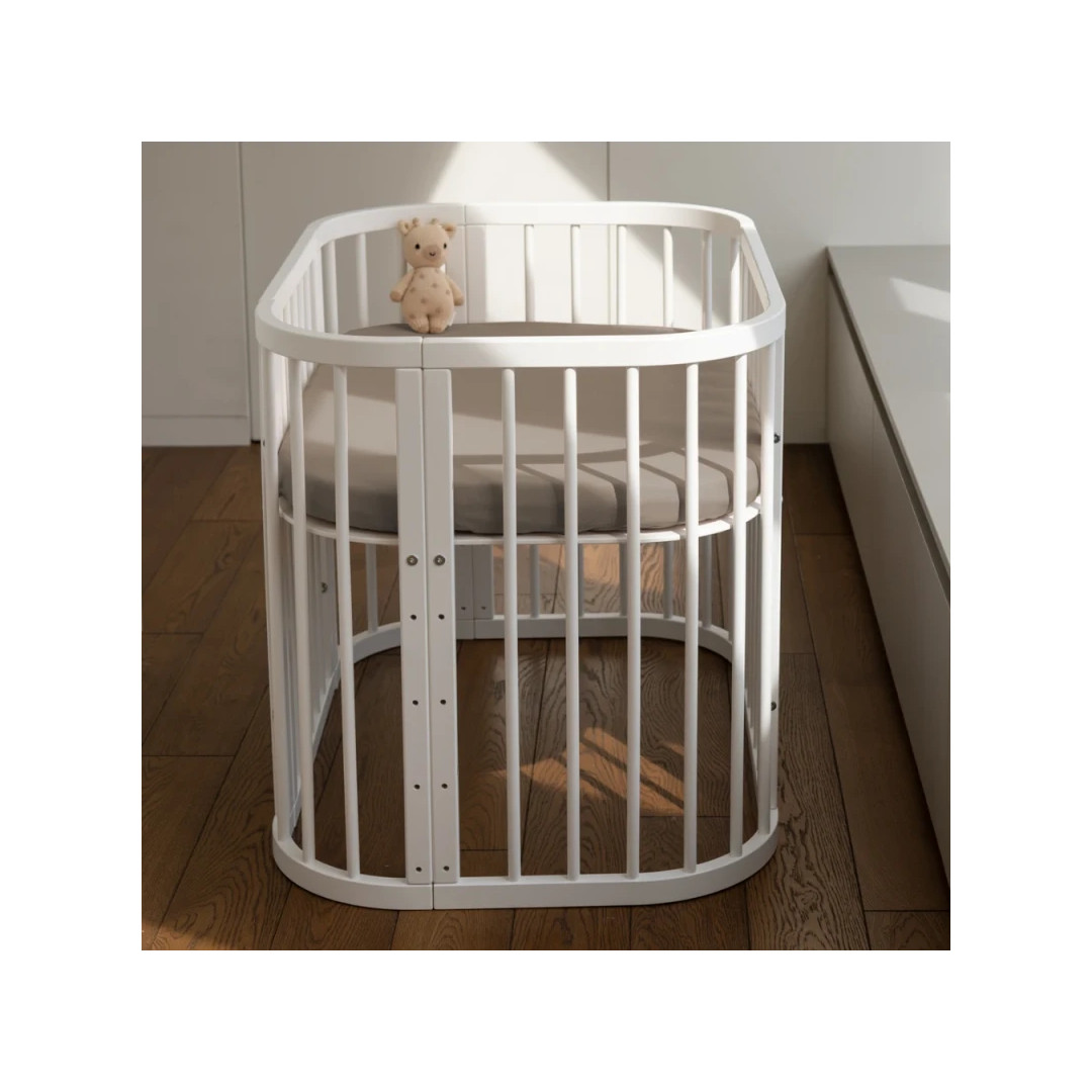Prześcieradło bawełniane 93x65 Łóżeczko 5w1 Taupe