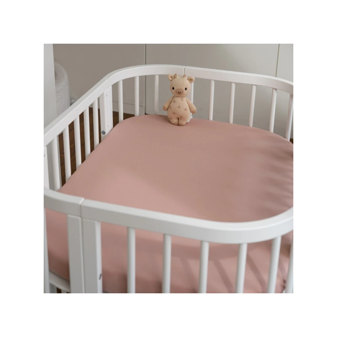 Prześcieradło bawełniane 93x65 Łóżeczko 5w1 Rose
