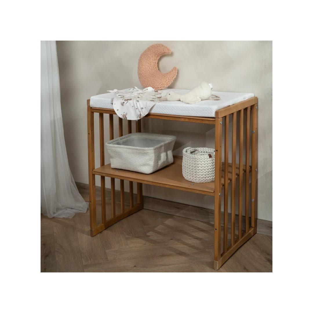 Owalne łóżeczko 7w1 z materacem - Vintage
