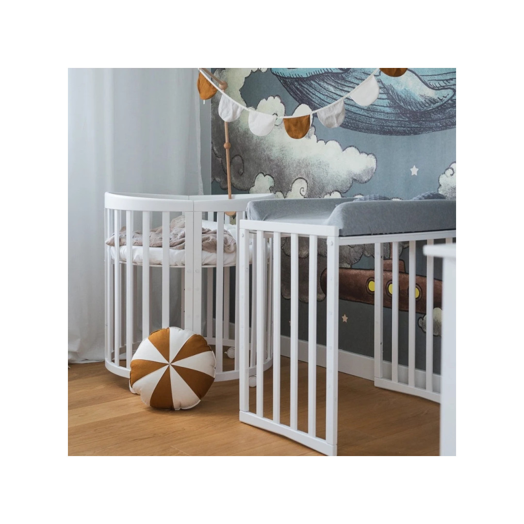 Prześcieradło bawełniane 73cm Owal Białe