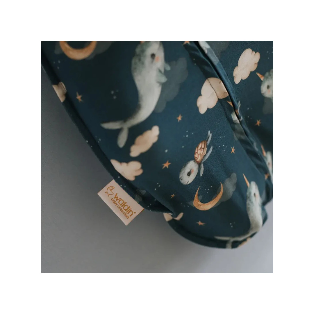 Otulacz dla noworodka Little Hug - Wieloryby