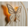Motylek -  drewniana lampka nocna do pokoju dziecięcego