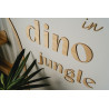 DINO JUNGLE drewniany napis na ścianę do pokoju dziecięcego
