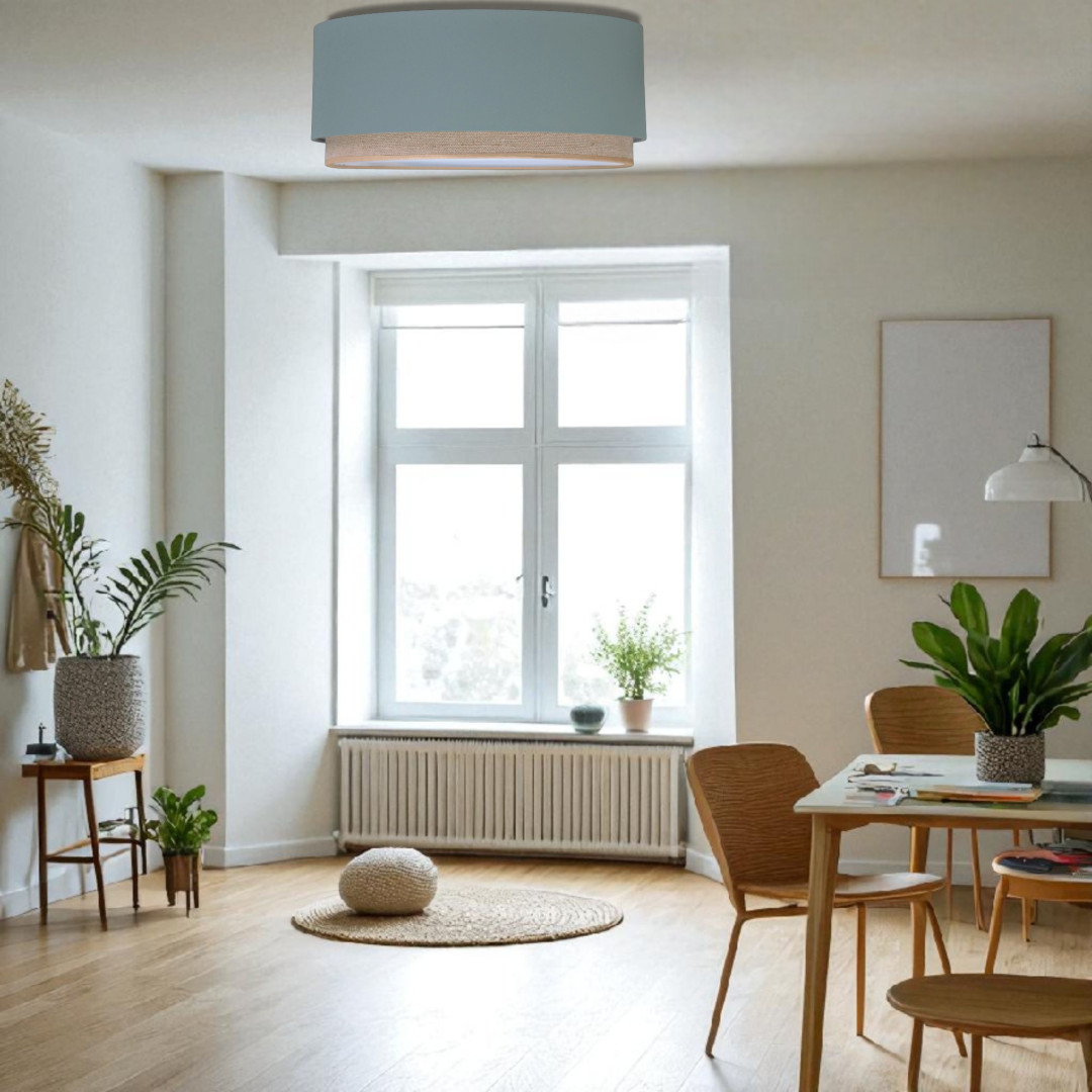 Plafon boho turkusowy