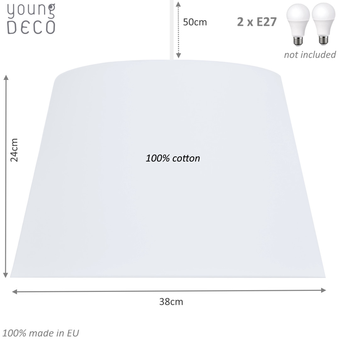 Biała lampa stożek - Youngdeco