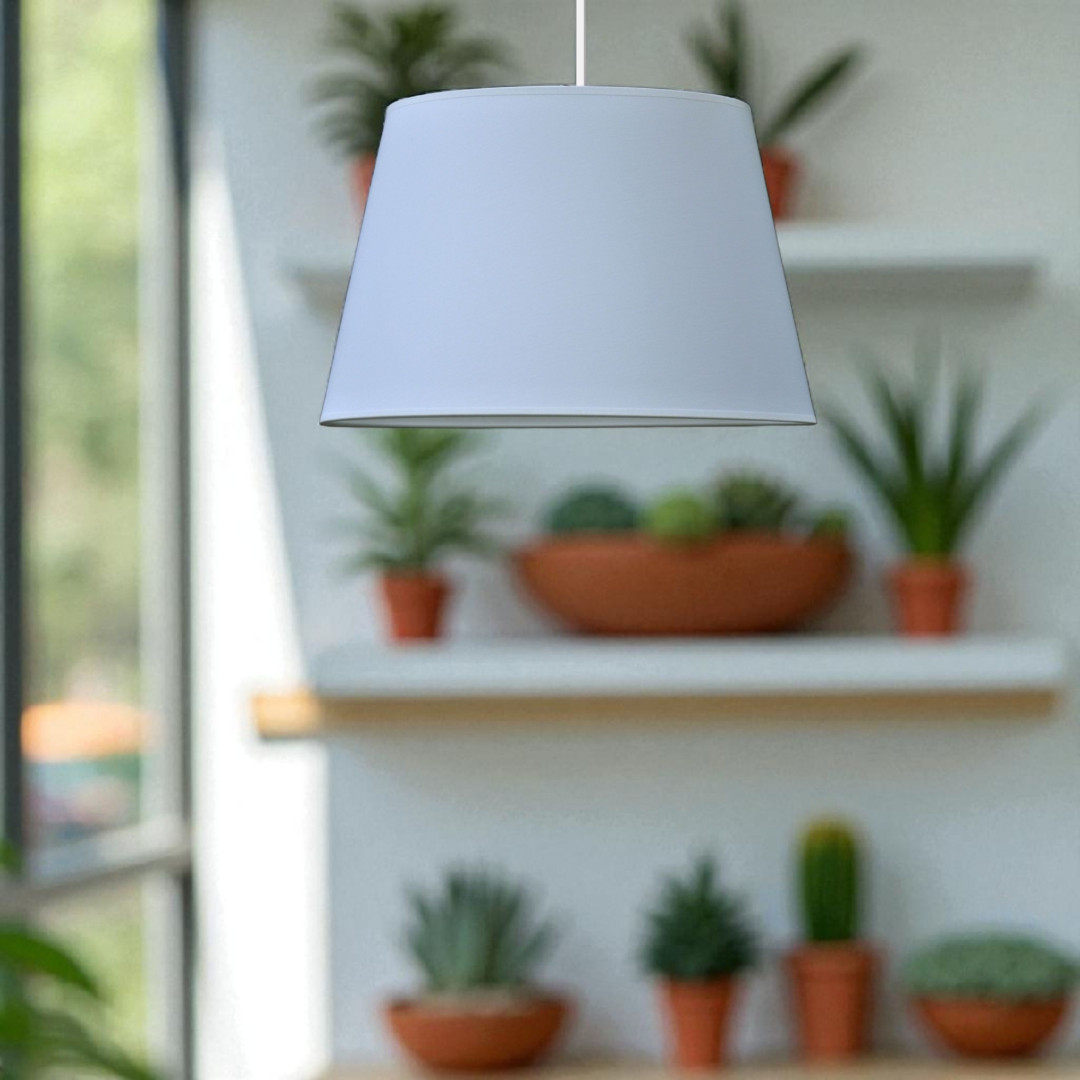 Błękitna lampa stożek - Youngdeco