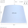 Błękitna lampa stożek - Youngdeco