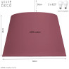 Brudnoróżowa lampa stożek Youngdeco