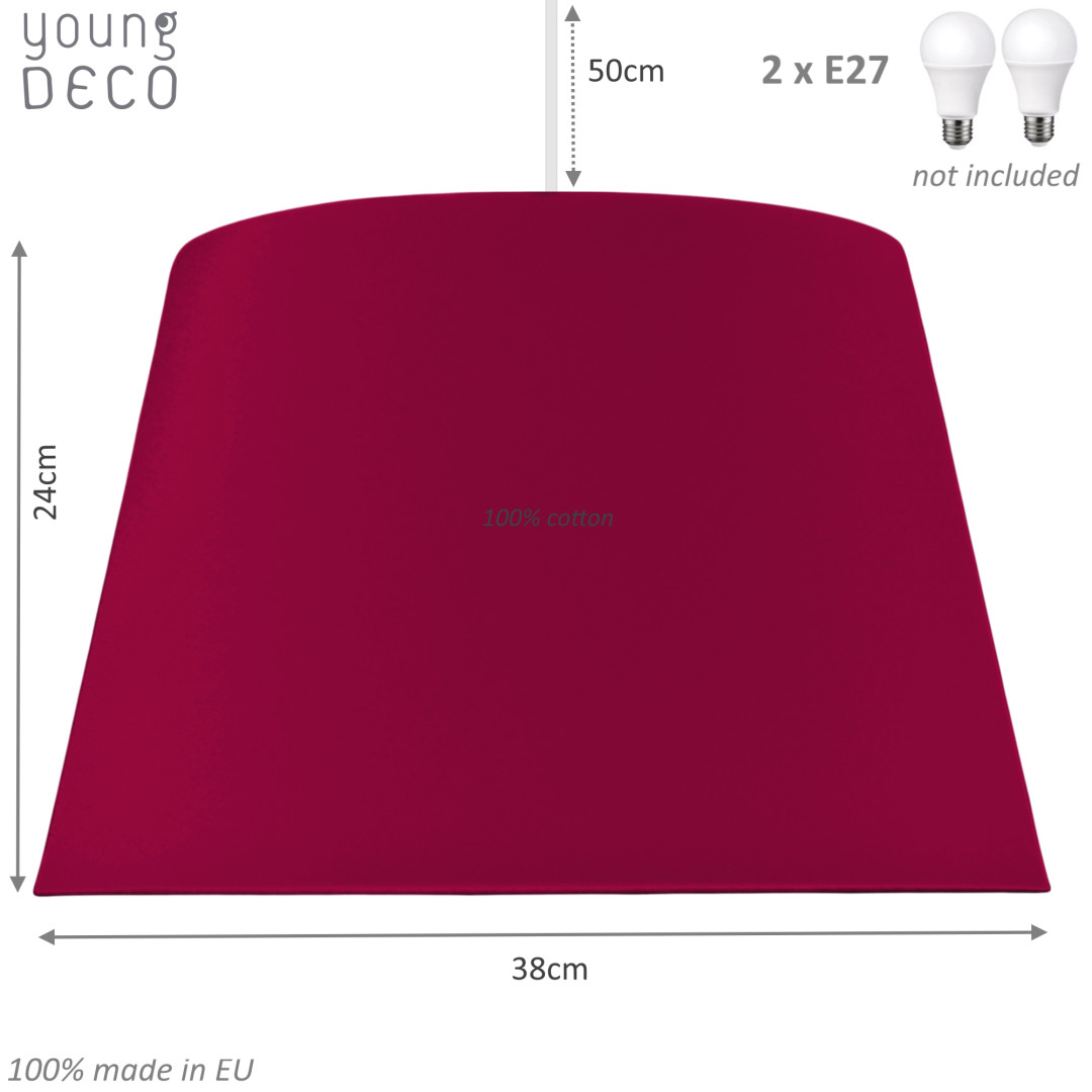 Czerwona lampa stożek - Youngdeco