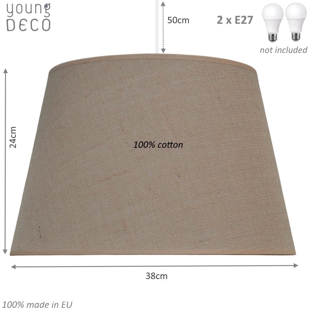 Naturalna lampa stożek - Youngdeco