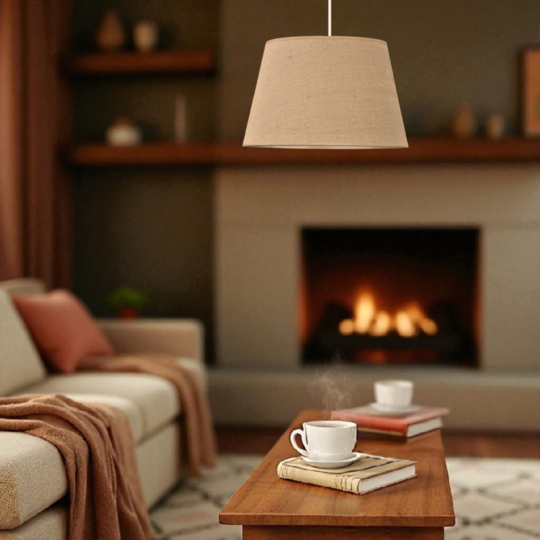 Naturalna lampa stożek - Youngdeco