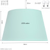 Miętowa lampa stożek - Youngdeco