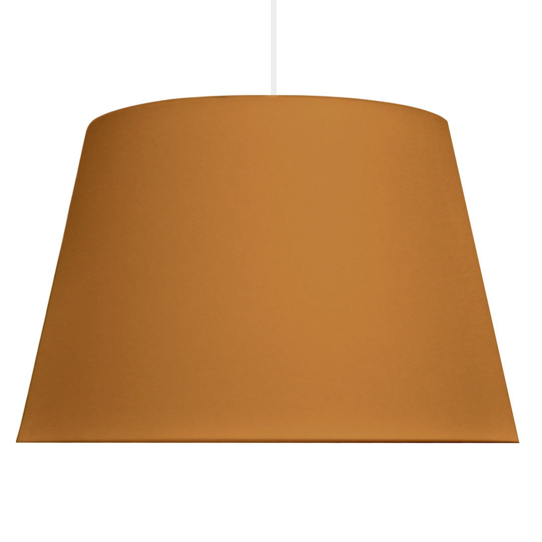 Musztardowa lampa stożek -Youngdeco