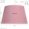 Pastelowy róż lampa stożek - Youngdeco