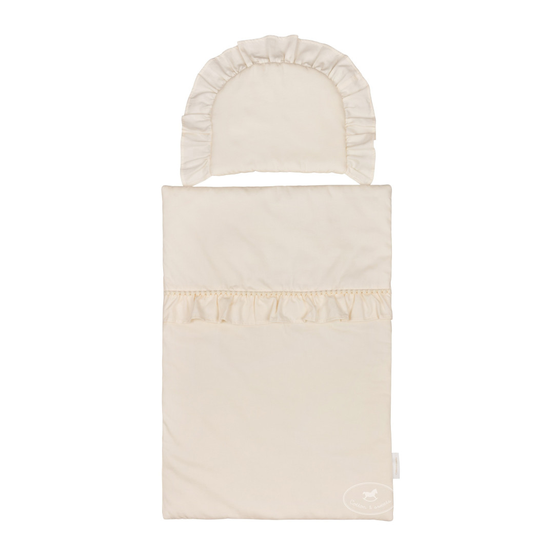 Pościel noworodkowa z falbanką 50x65 (boho) - Cotton&Sweets