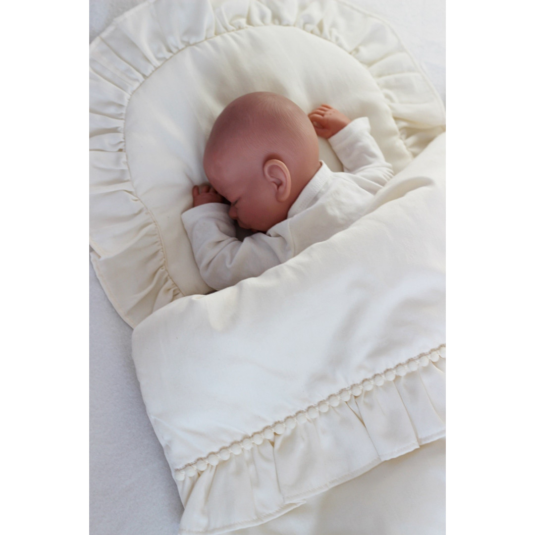 Pościel noworodkowa z falbanką 50x65 (boho) - Cotton&Sweets