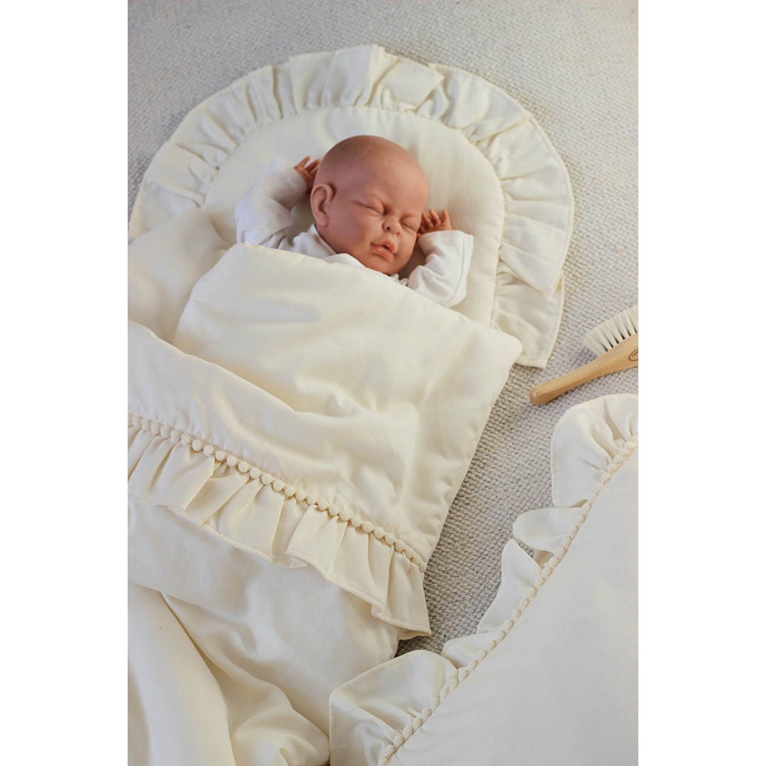 Pościel noworodkowa z falbanką 50x65 (boho) - Cotton&Sweets