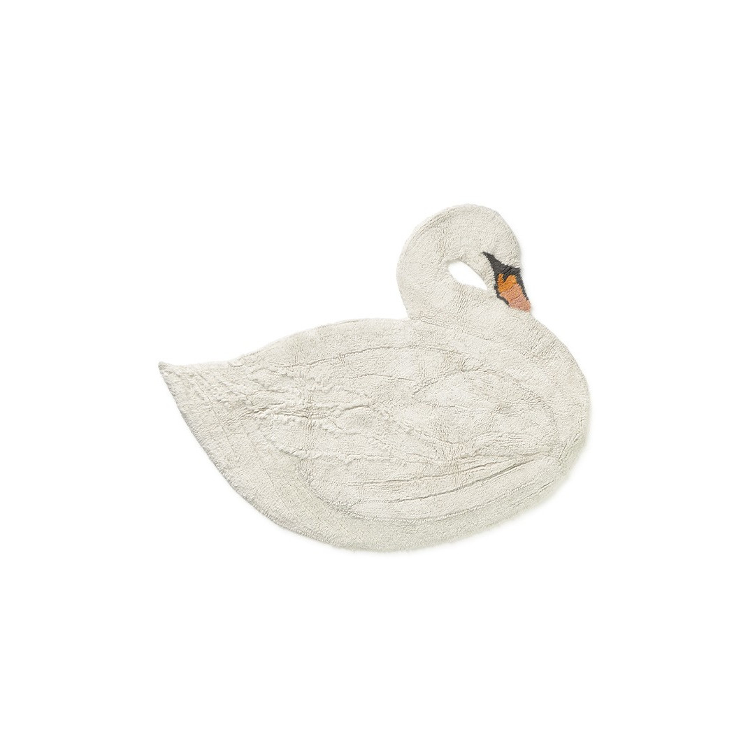 Dywan Bawełniany Łabędź 120 × 100 cm, Swan Lake, Lorena Canals