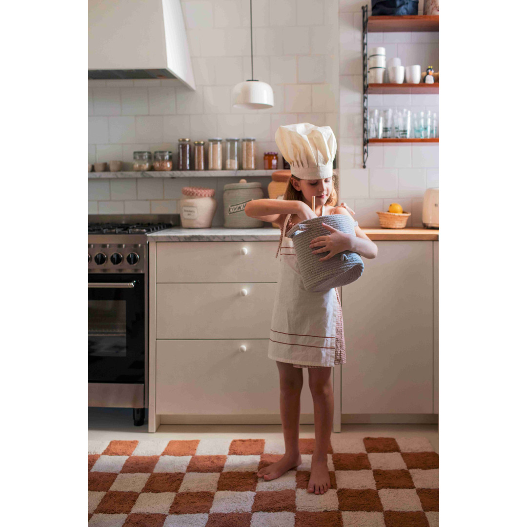 Dywan bawełniany Kitchen Tiles Toffee 90x130 cm Lorena Canals