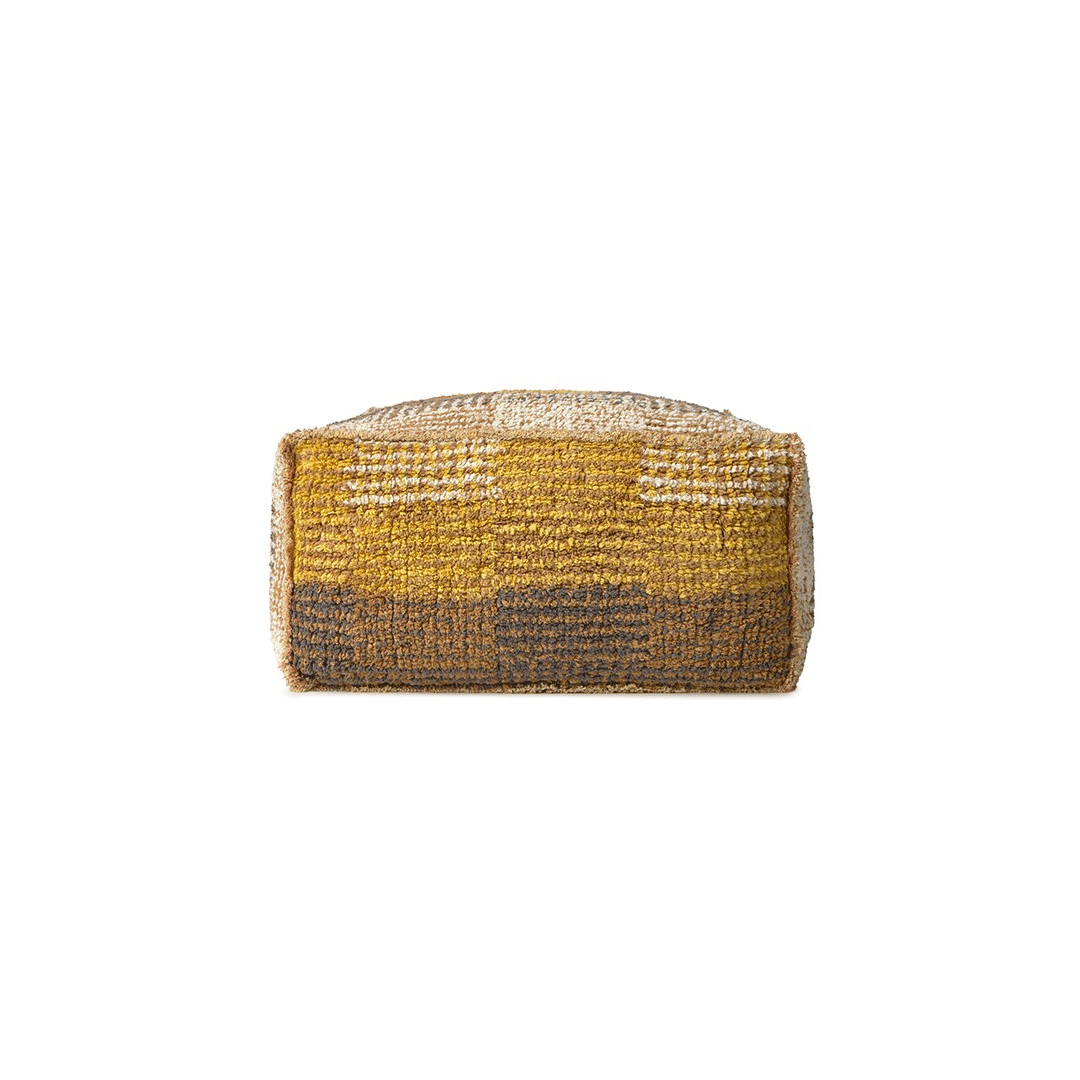 Dwustronna pufa Lorena Canals – Ochra Silent Geometry