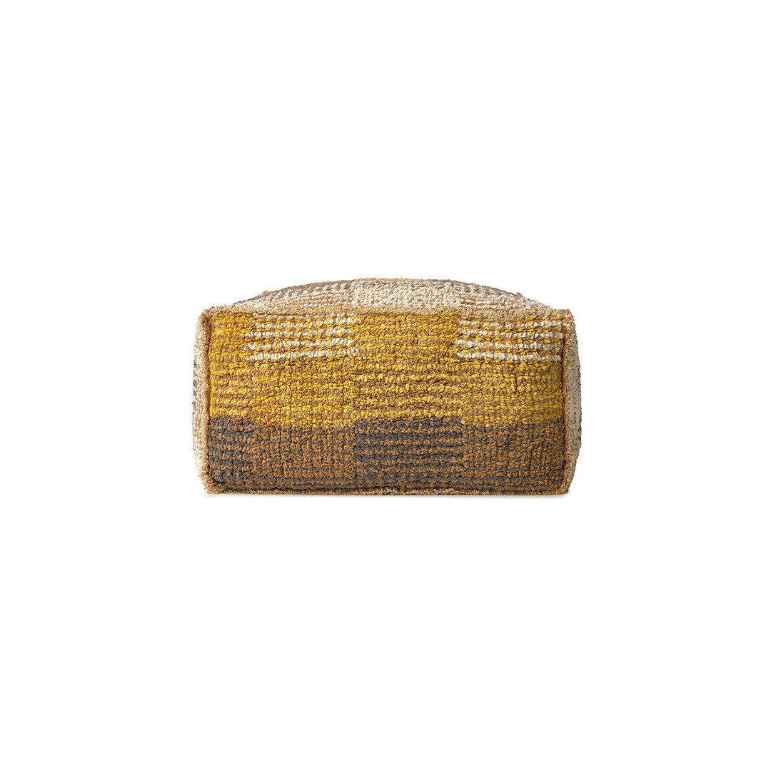 Dwustronna pufa Lorena Canals – Ochra Silent Geometry