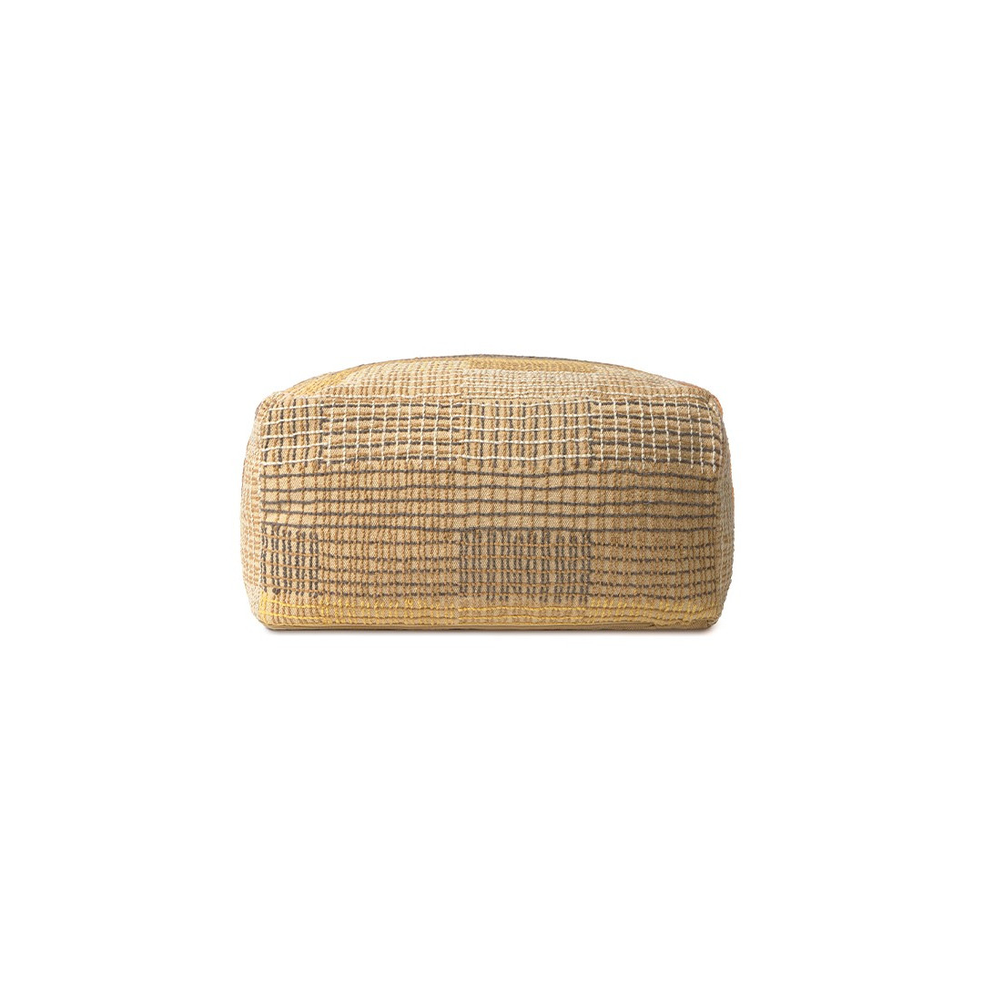 Dwustronna pufa Lorena Canals – Ochra Silent Geometry
