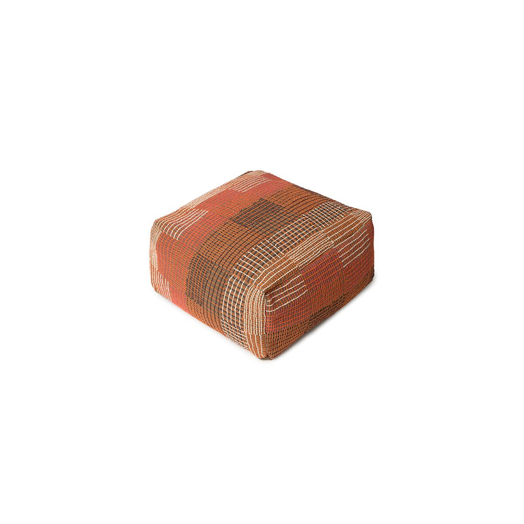 Dwustronna pufa Lorena Canals – Czerwony Klon Silent Geometry