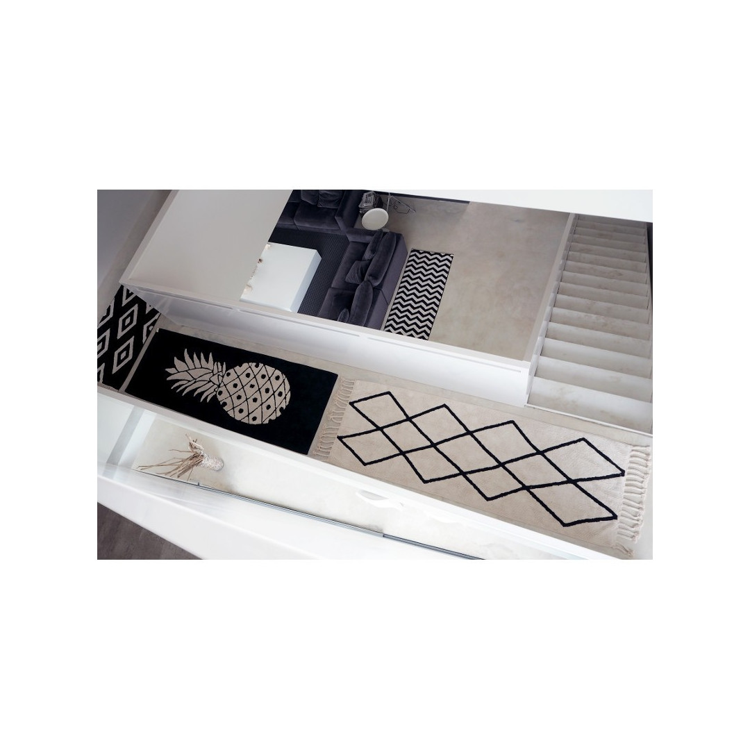 Lorena Canals Dywan bawełniany Bereber Beige P 80 x 230 cm