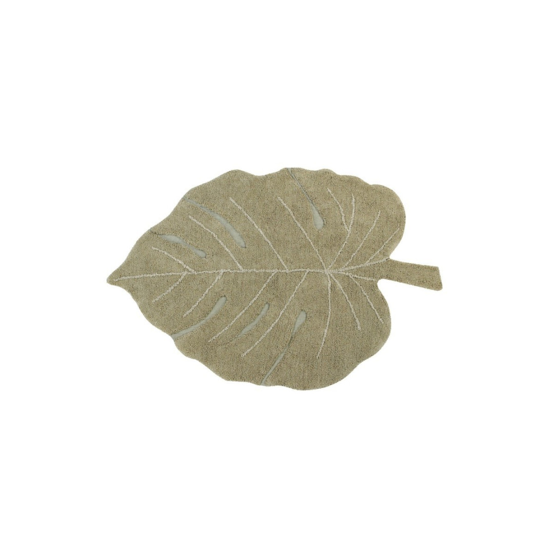 Dywan bawełniany Monstera Olive 200x285 cm Maxi Rugs Lorena Canals