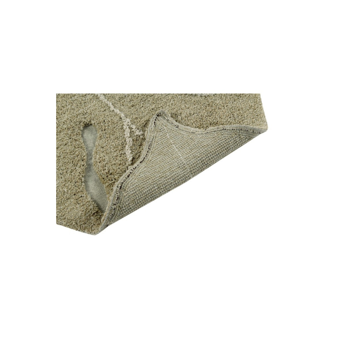 Dywan bawełniany Monstera Olive 200x285 cm Maxi Rugs Lorena Canals