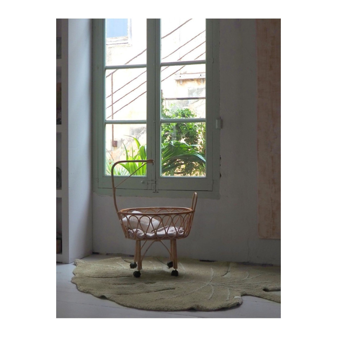 Dywan bawełniany Monstera Olive 200x285 cm Maxi Rugs Lorena Canals