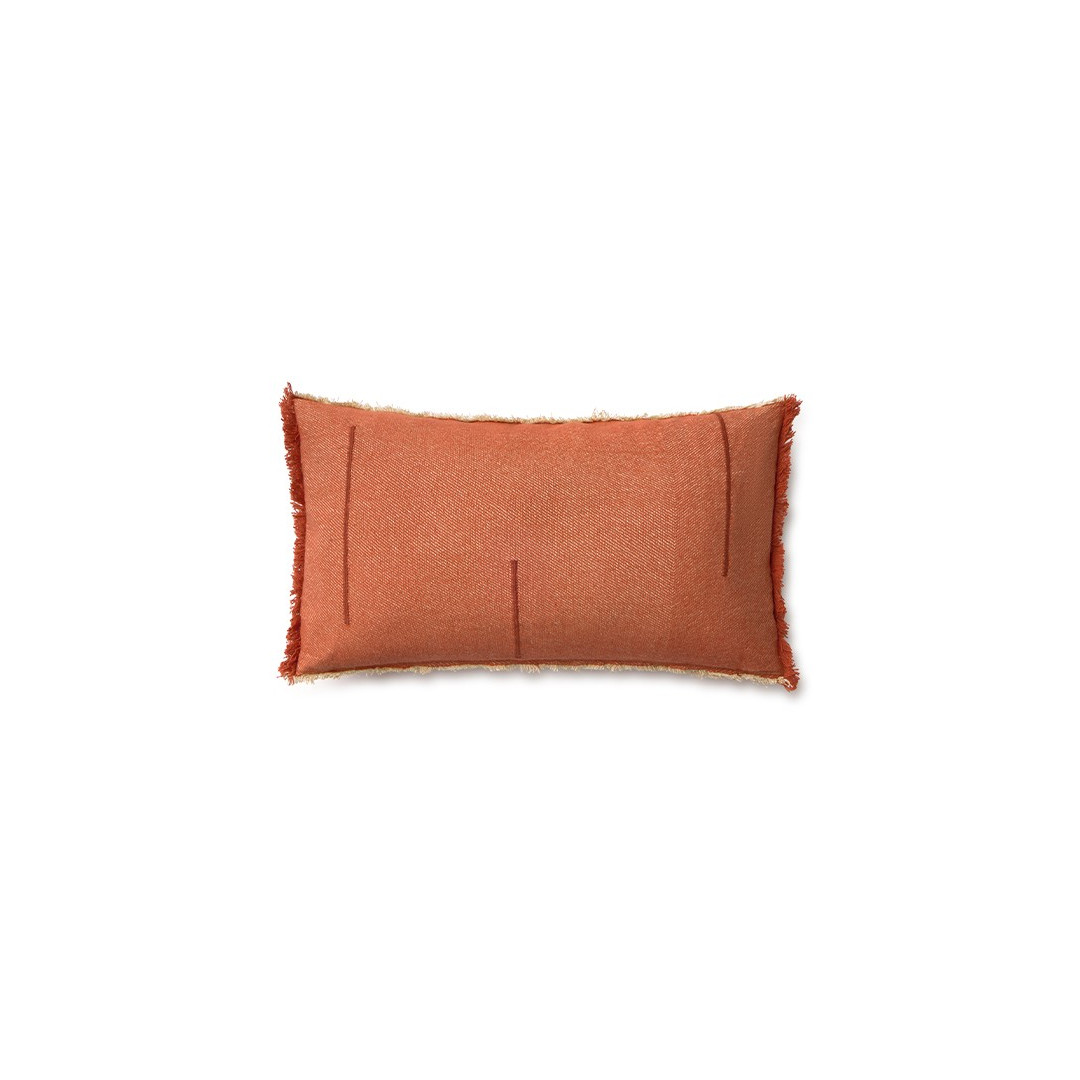 Poduszka Lorena Canals – Vertical Terracota Silent Geometry